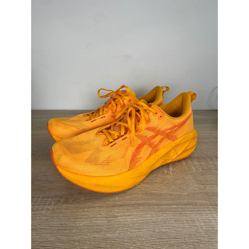 ASICS Superblast Men 13 Running Shoes Hazard Orange Sunrise Red 1011B974